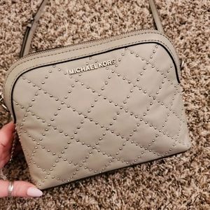 Michael Kors Cindy Leather Studded Crossbody